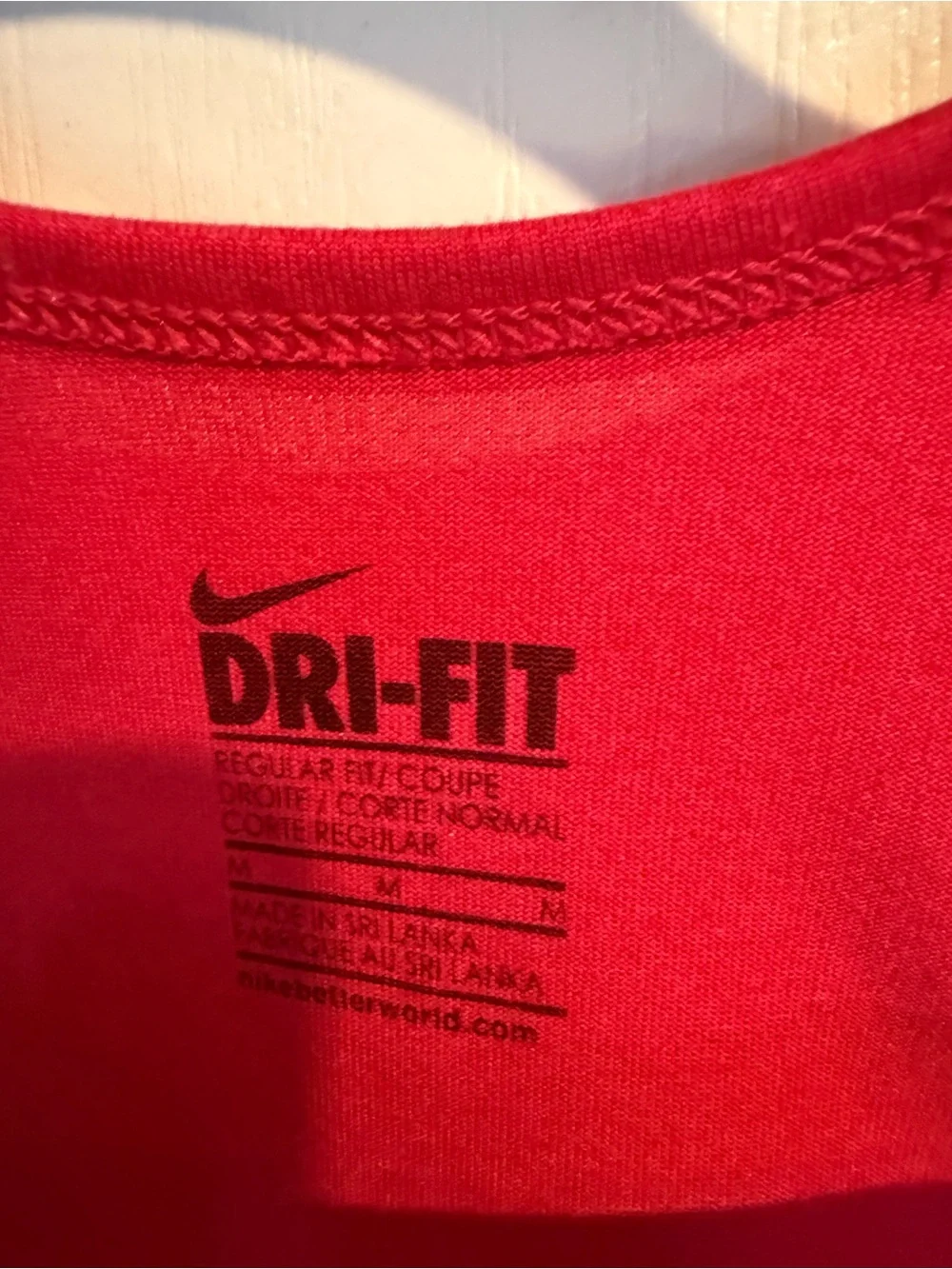 Nike pink Dri-FIT racerback tank top lightweight sweatwicking performance medium
